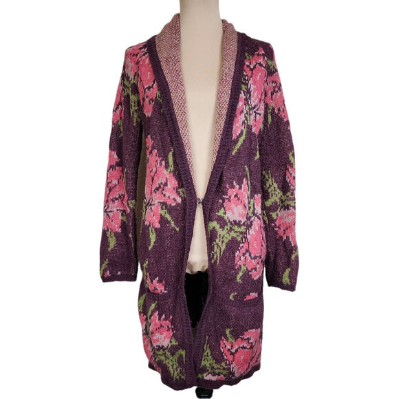 Free People Flower Power Cardigan XS Sweater - Picture 2 of 5